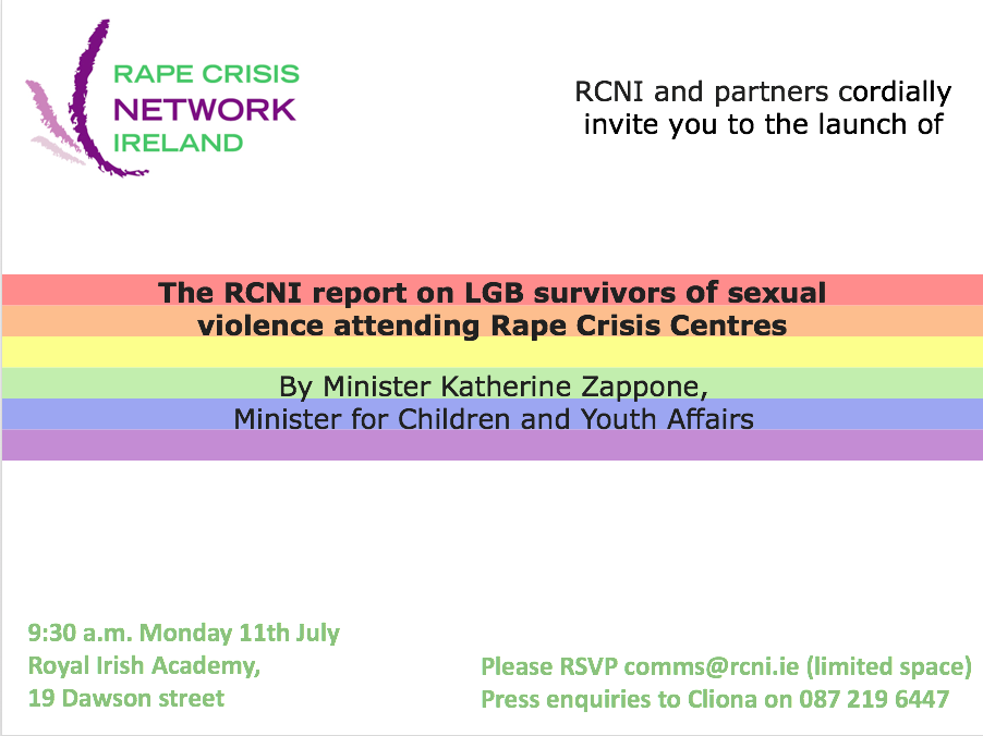 Invitation LGB report RCNI 11 July